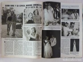 Coleccionismo de revistas: RECORTE CLIPPING DE BJORN BORG Y MARIANA SIMIONESCU REVISTA LECTURAS Nº 1478 PAG. 56 Y 57 L31